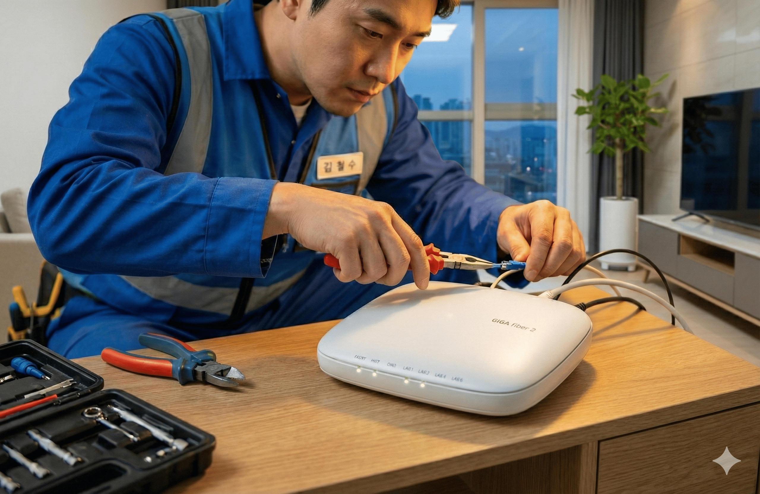 기사님 설치 모습